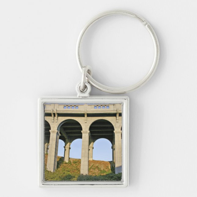 Arched supports Patterson Memorial Bridge Key Ring (Front)