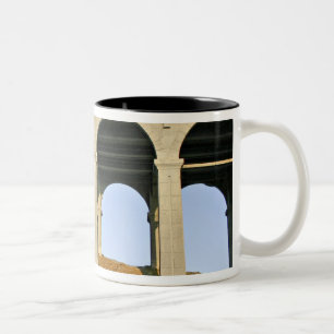 Arched supports Patterson Memorial Bridge Two-Tone Coffee Mug