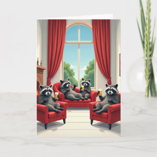 Arched Window Fathers Day Scene Card