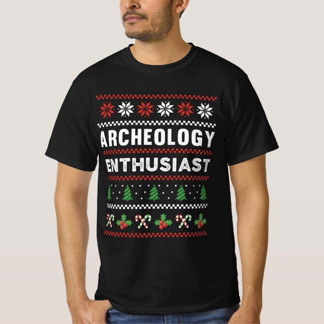 Archeology Enthusiast Ugly Christmas Sweater Gift (Front)