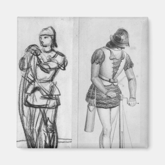 Archer and crossbowman magnet (Front)