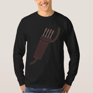 Archer Costume Halloween  Funny Archery Arrow T-Shirt