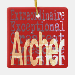 Archer Extraordinaire Ceramic Ornament