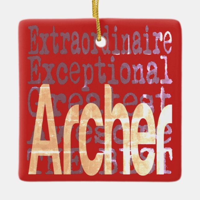 Archer Extraordinaire Ceramic Ornament (Front)