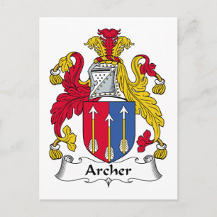 Archer Family Crest Postcard