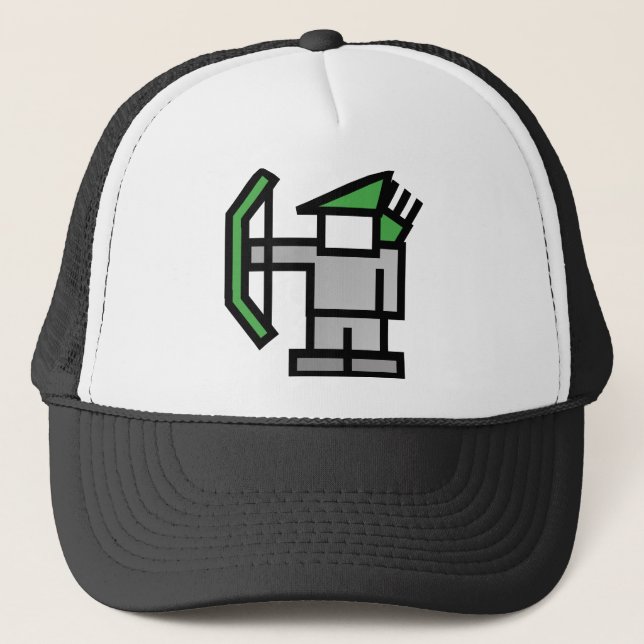 Archer in Green Trucker Hat (Front)