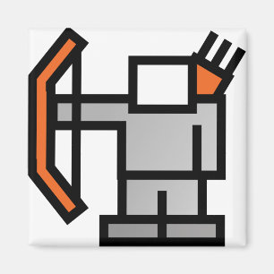 Archer in Orange Magnet