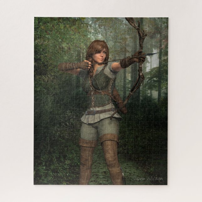 Archer in the Forest Jigsaw Puzzle (Vertical)