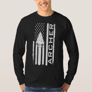 Archer Love With American Flag T-Shirt