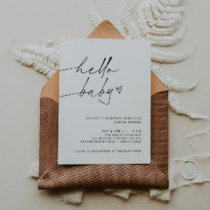 ARCHER Minimalist Baby Shower Invitation