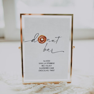 ARCHER Minimalist Doughnut Bar Sign