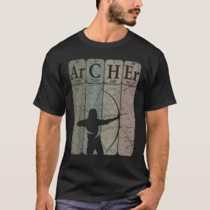 Archer Periodic Table Elements Bow Hunting Archery T-Shirt