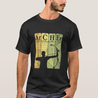 Archer Periodic Table Elements Bow Hunting Archery T-Shirt