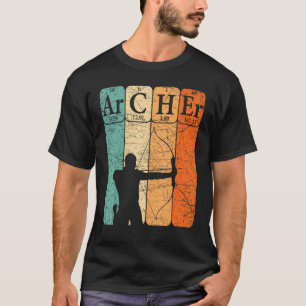 Archer Periodic Table Elements Bow Hunting Archery T-Shirt