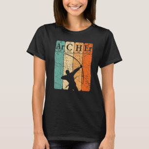 Archer Periodic Table Elements Bow Hunting Archery T-Shirt