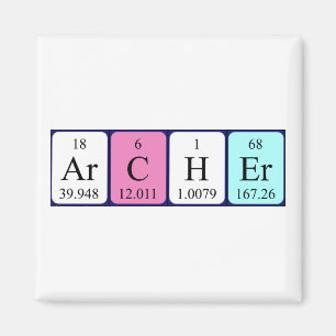 Archer periodic table name magnet