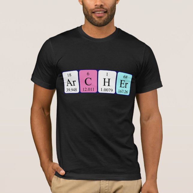 Archer periodic table name shirt (Front)