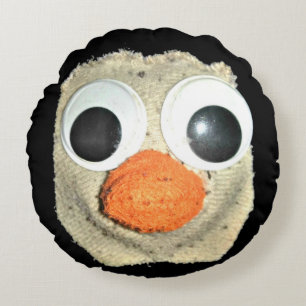 Archer Round Pillow (Googly Eyes)