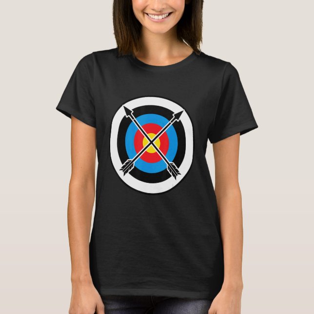Archer Target Arrow Bow Target Archery T-Shirt (Front)