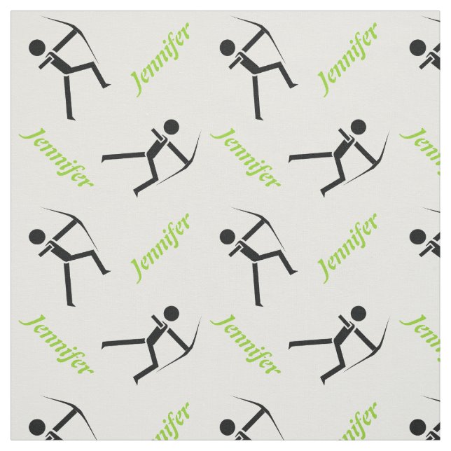 Archer with his bow and your name personalised fabric (Swatch)