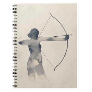 Archeress Watercolor Silhouette Notebook