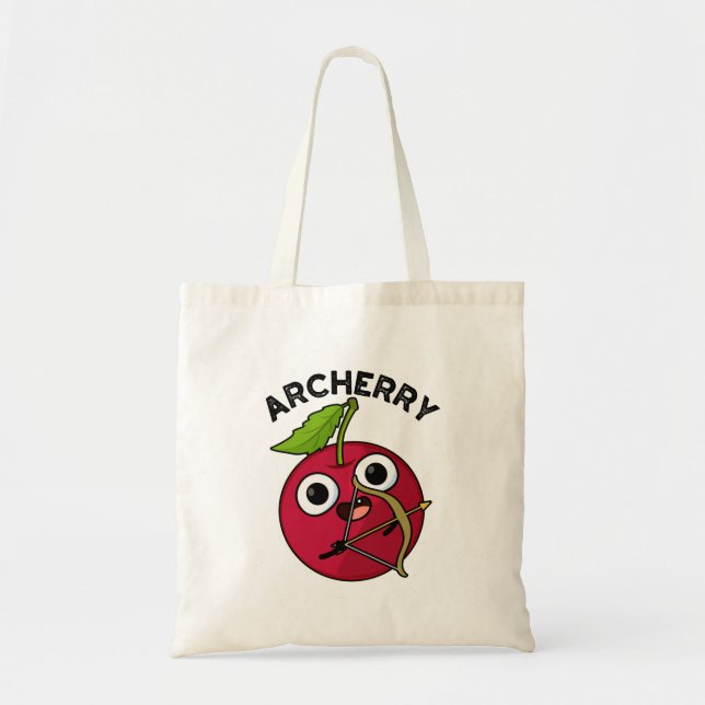 Archerry Funny Fruit Archery Pun  Tote Bag (Front)