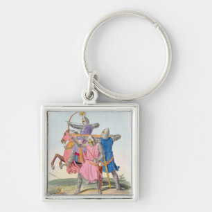 Archers and a Cross-bowman, 1312, from 'Ancient Ar Key Ring