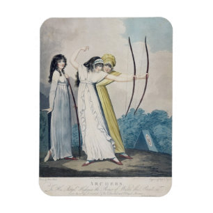 Archers, engraved by J.H. Wright (fl.1795-1838) an Magnet