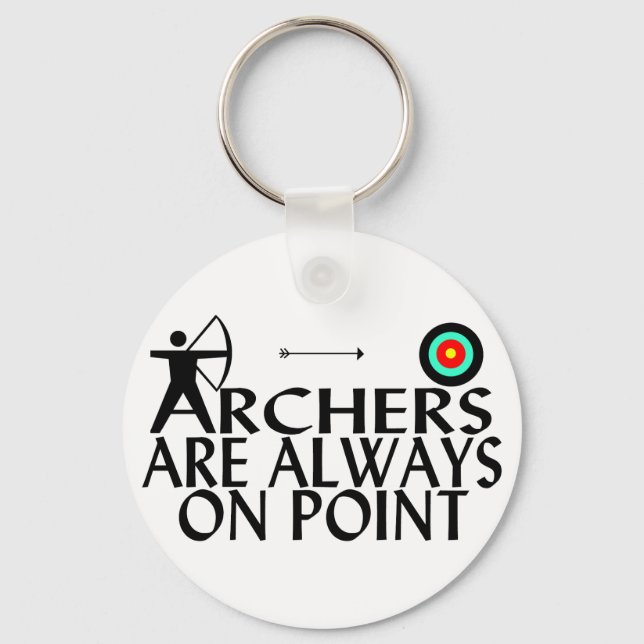 Archers On Point Key Ring (Front)