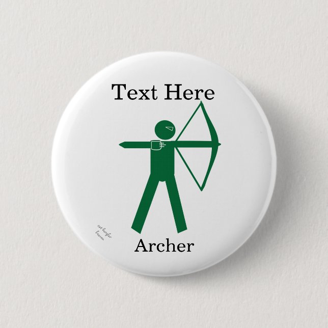 Archer's Pin Badge - customise (Front)