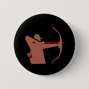 Archery 6 Cm Round Badge
