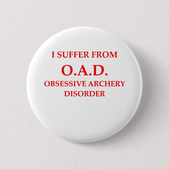 archery 6 cm round badge (Front)