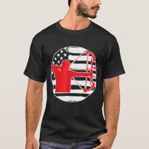 Archery American Usa Flag 4th Of July T-Shirt