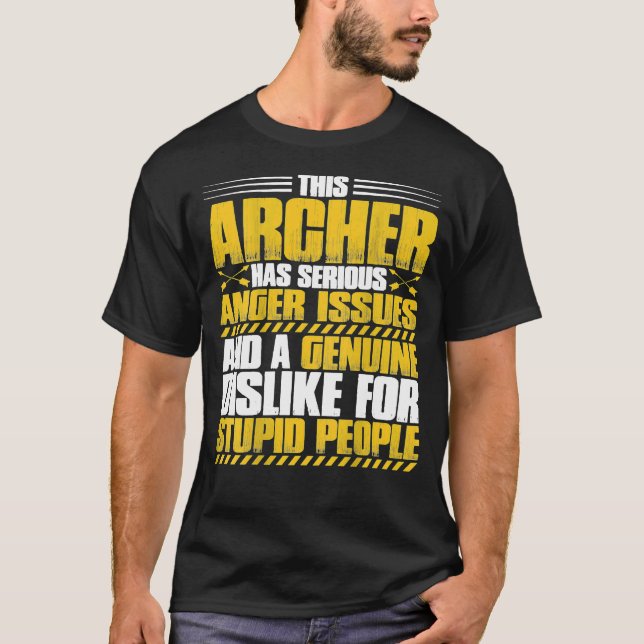 Archery Anger Issues Archer T-Shirt (Front)