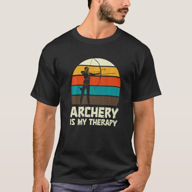 Archery Archer Bow Hunting Fun T-Shirt (Front)