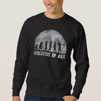 Archery Archer Evolution Of Man Sweatshirt