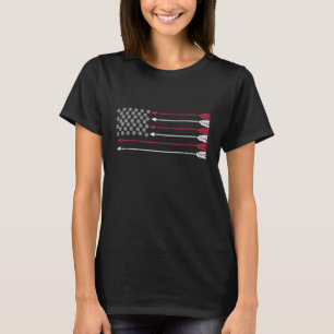 Archery Archer July 4th Bow Hunting Hunt American T-Shirt