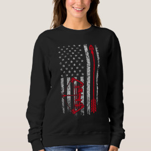 Archery Arrow American Flag Patriotic Vintage USA  Sweatshirt