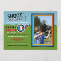 Archery Birthday Bow and Arrows Target Photo Shot