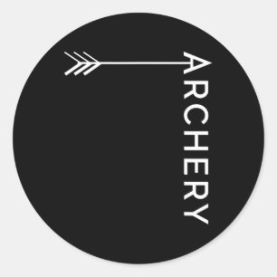 Archery Bow And Arrow Shooting Hunting Shirt Gift Classic Round Sticker