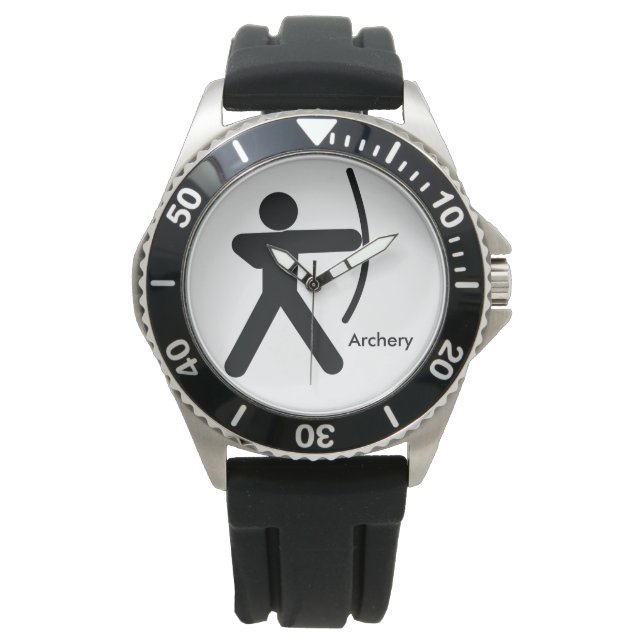 ARCHERY | Bow and man icon Watch (Front)