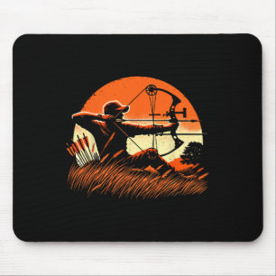 Archery Bow Hunter Deer Mule Elk Bow Hunting Mouse Pad
