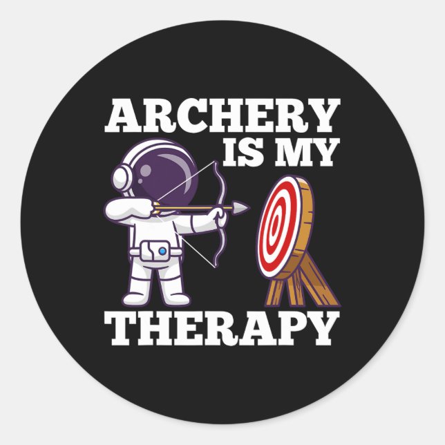 Archery Bow Hunting Archer  Classic Round Sticker (Front)