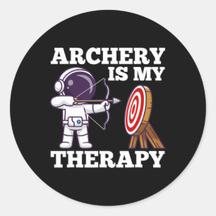 Archery Bow Hunting Archer Classic Round Sticker