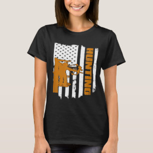 Archery Bow Hunting Flag America 4th July For Hun T-Shirt