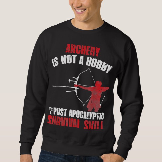 Archery Bow Hunting Funny Sweatshirt (Front)