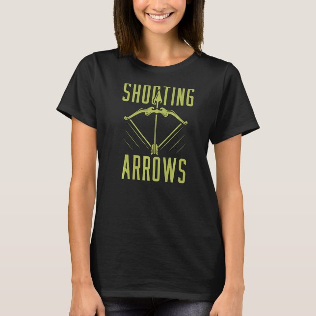 Archery Bowman Bow Archer Bow Arrow Target  Shooti T-Shirt (Front)