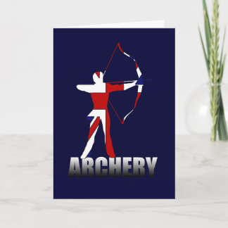Archery British flag Archer UK GB Card