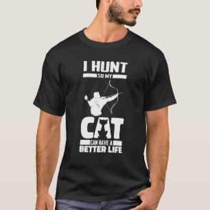 Archery Cat Hunt Hunter Archer Bow Hunting T-Shirt