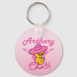 Archery Chick #8 Key Ring